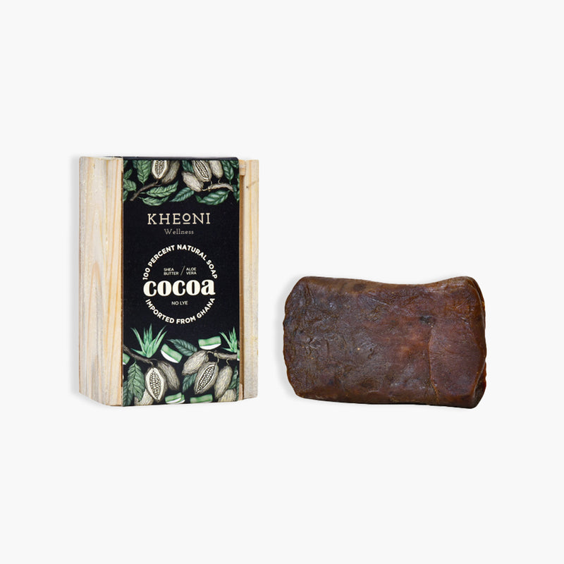 BLACK COCOA SOAP WITH ALOE VERA-100% Natural