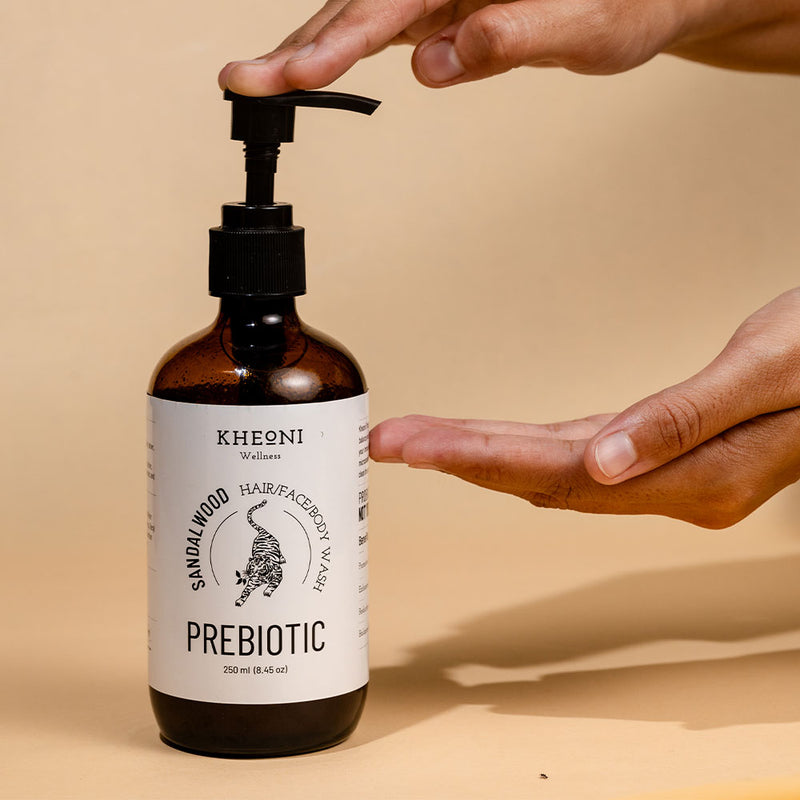 Prebiotics Sandalwood | Hair Wash | Face Wash | Body Wash